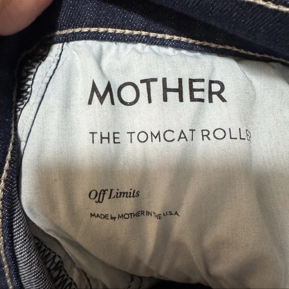 Mother The Tomcat Roller In Off Limits Blue Wide Leg Size 28 - Picture 11 of 12